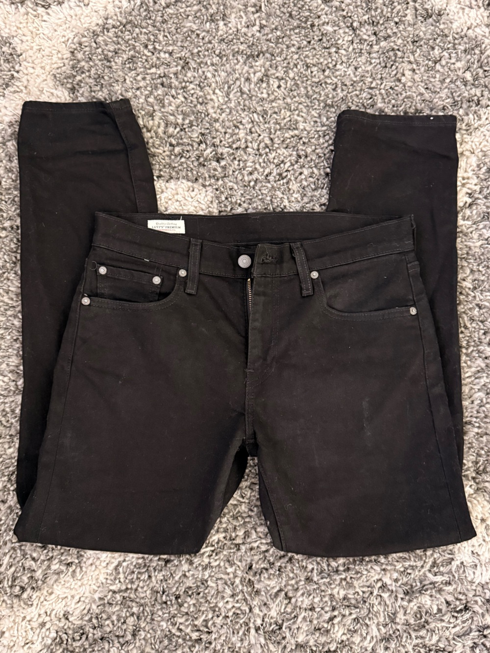 Levi's Signature Black Straight Jeans size 29x30